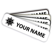 Engraved Rounded Plastic Wall or Door Name Plate