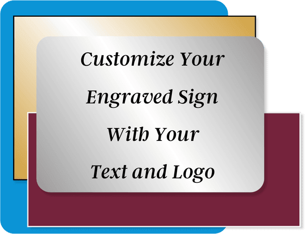 Plastic Engraved 3" x 16" Horizontal Sign
