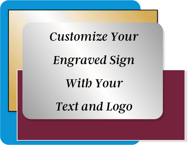 Plastic Engraved 3" x 16" Horizontal Sign