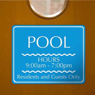 Horizontal Engraved Plastic Signs - alternate view