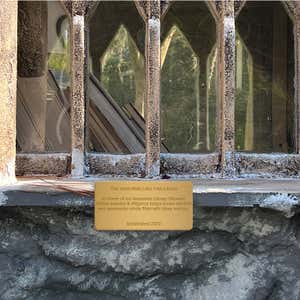 Engraved Brass Plaque Labeling A Little Free Library