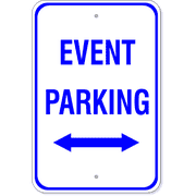 Event Parking Double Arrow Sign