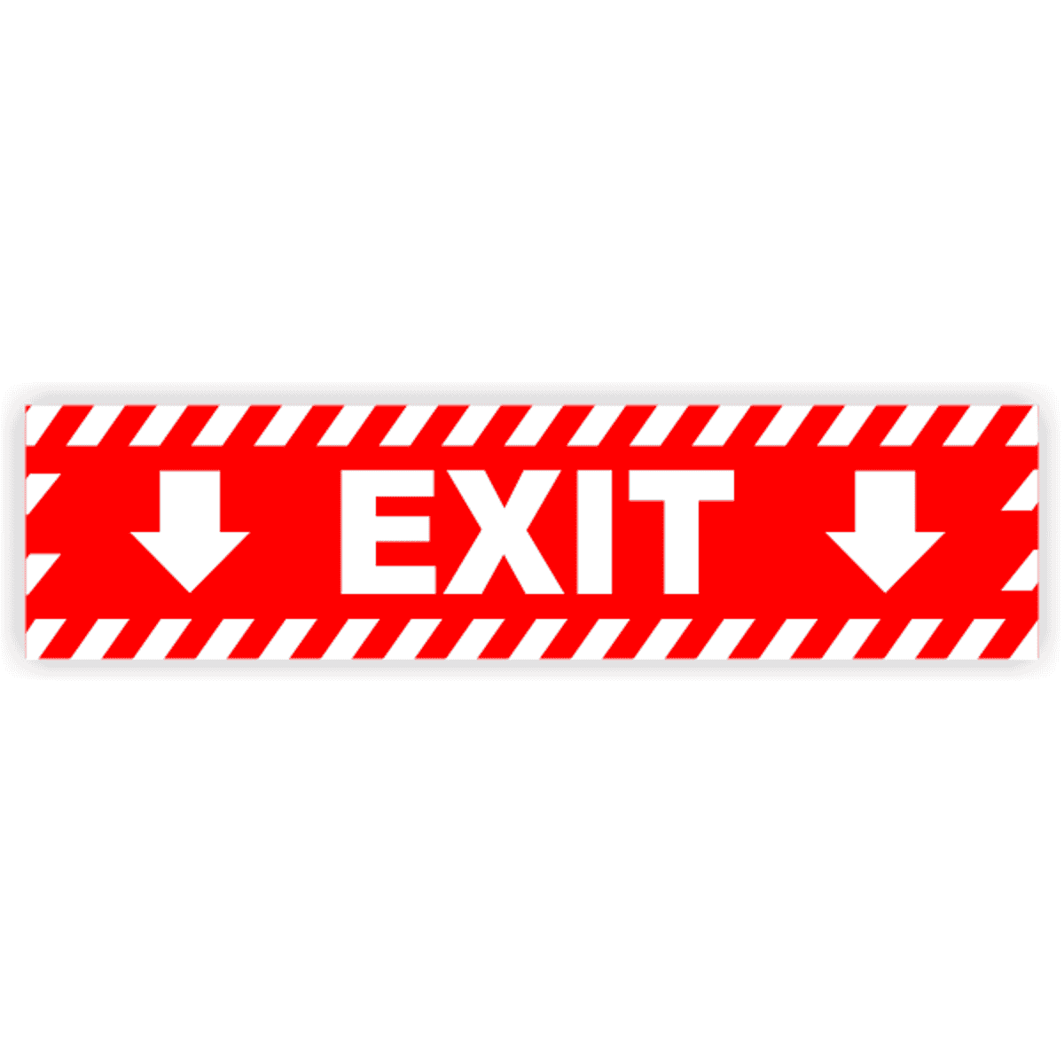 Exit Vinyl Decal Down Arrows - 6" x 24"