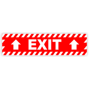 Up Arrows Exit 6" x 24" Vinyl Decal