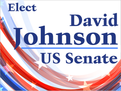 Fancy Election Yard Sign | 18" x 24"  - alternate view