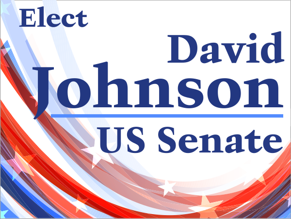 Fancy Election Sign