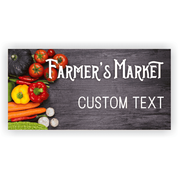 Farmers Market 3' x 6' Banner