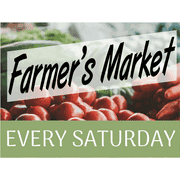 Farmers Market Yard Sign