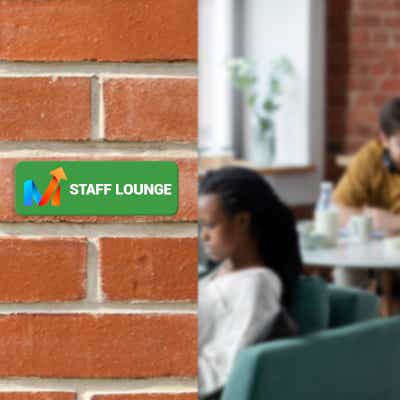 2"x6" Custom Plastic Sign, Full Color, Indoor/Outdoor (Horizontal) - alternate view