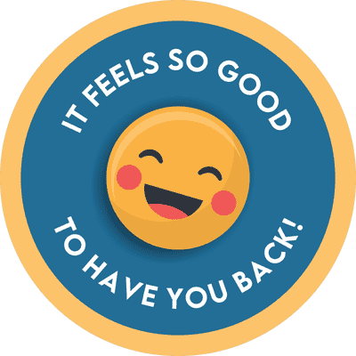 It Feels So Good To Have You Back Business Reopening Floor Decal