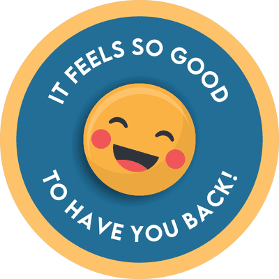 It Feels So Good To Have You Back Business Reopening Floor Decal
