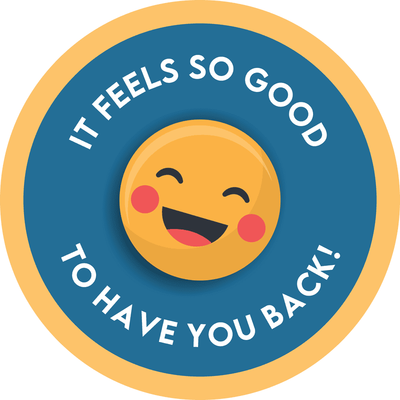 It Feels So Good To Have You Back Business Reopening Floor Decal