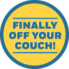 Finally Off Your Couch Business Reopening Floor Decal