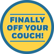 Finally Off Your Couch Business Reopening Floor Decal