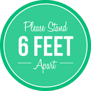 Please Stand 6 Feet Apart Business Reopening Floor Decal