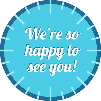 We're So Happy to See You Business Reopening Floor Decal