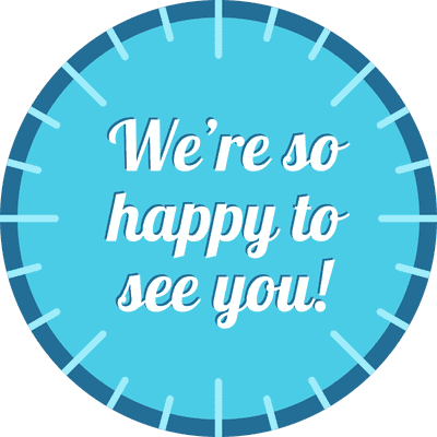 We're So Happy to See You Business Reopening Floor Decal