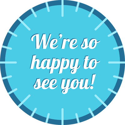 We're So Happy to See You Business Reopening Floor Decal