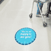 We're So Happy to See You Business Reopening Floor Decal