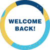 Welcome Back Aqua Set Business Reopening Floor Decal
