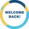 Welcome Back Aqua Set Business Reopening Floor Decal
