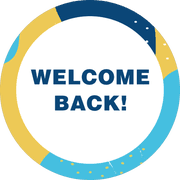 Welcome Back Aqua Set Business Reopening Floor Decal