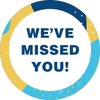 We've Missed You Aqua Set Business Reopening Floor Decal