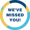 We've Missed You Aqua Set Business Reopening Floor Decal
