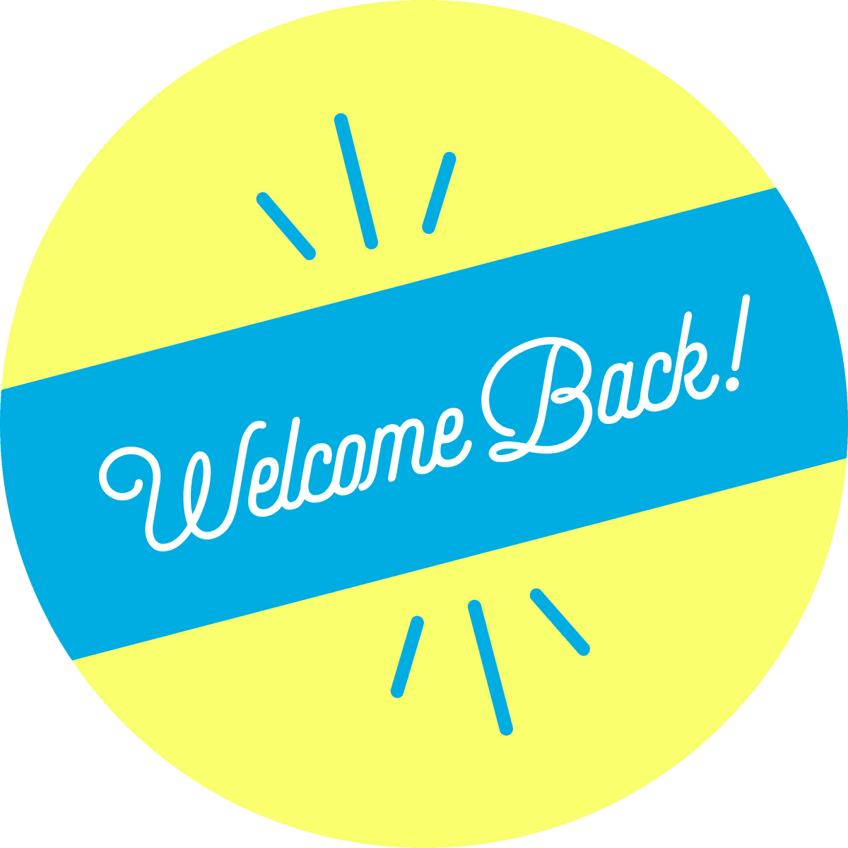 Welcome Back Script Set Business Reopening Floor Decal