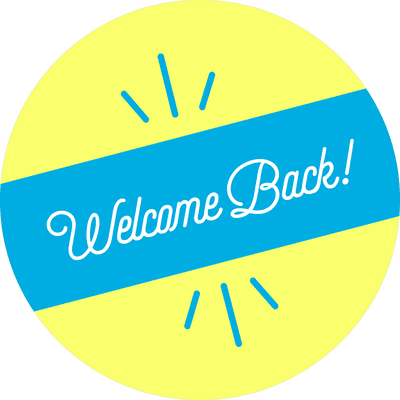 Welcome Back Script Set Business Reopening Floor Decal