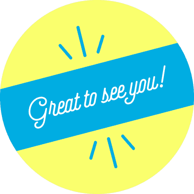 Great to See You Script Set Business Reopening Floor Decal