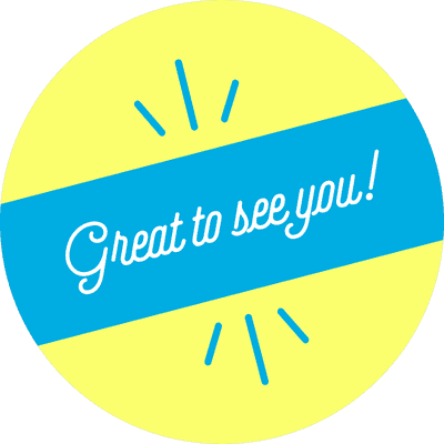 Great to See You Script Set Business Reopening Floor Decal