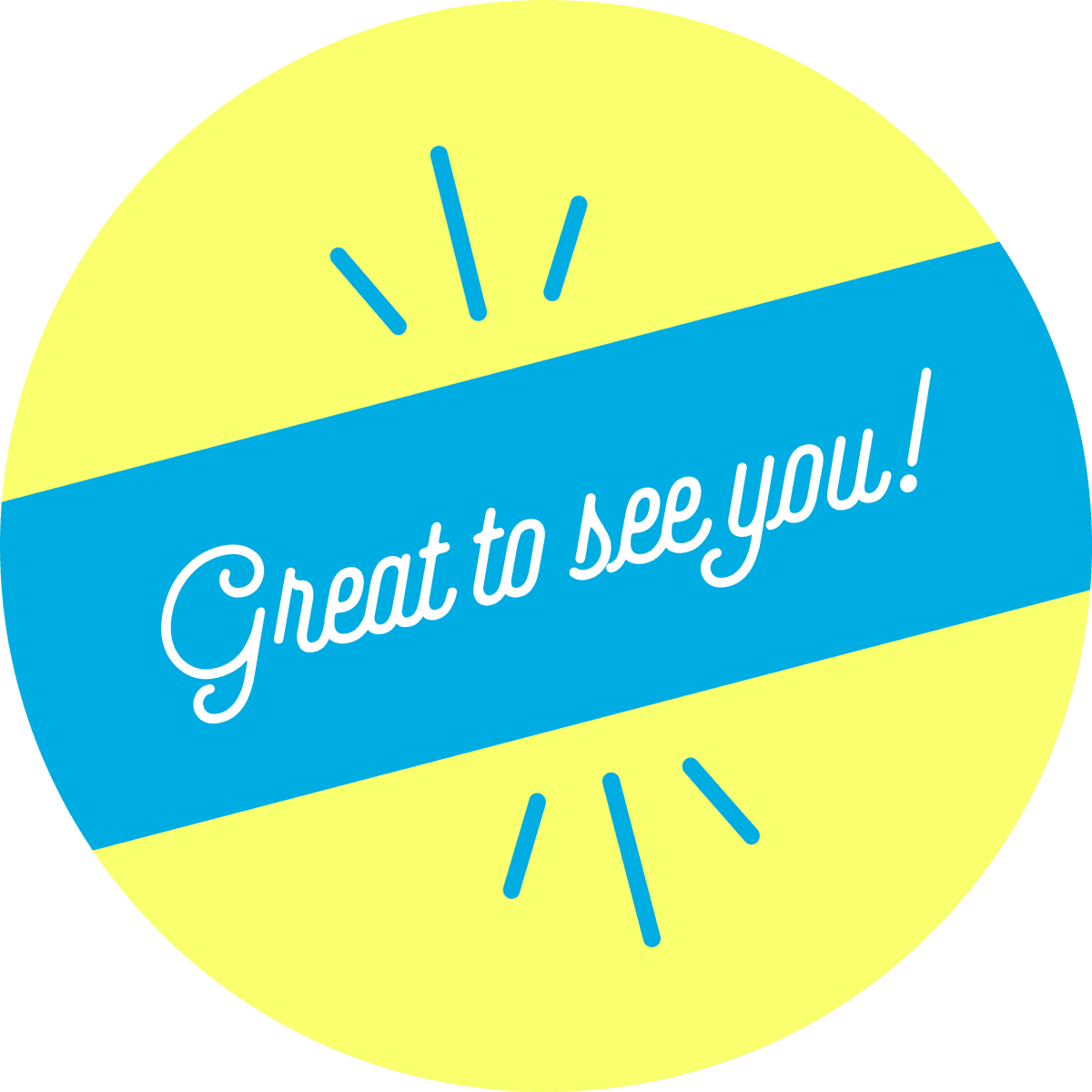 Great to See You Script Set Business Reopening Floor Decal