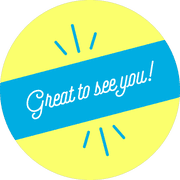 Great to See You Script Set Business Reopening Floor Decal