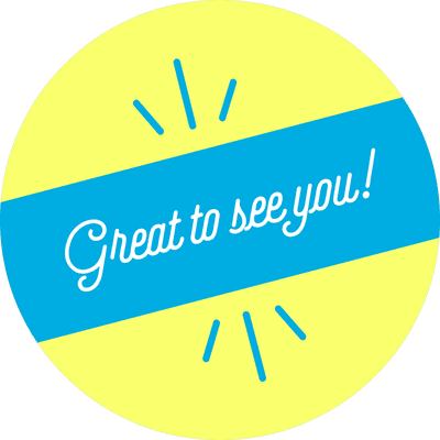 Great to See You Script Set Business Reopening Floor Decal