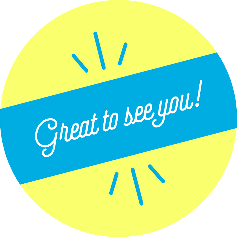 Great to See You Script Set Business Reopening Floor Decal