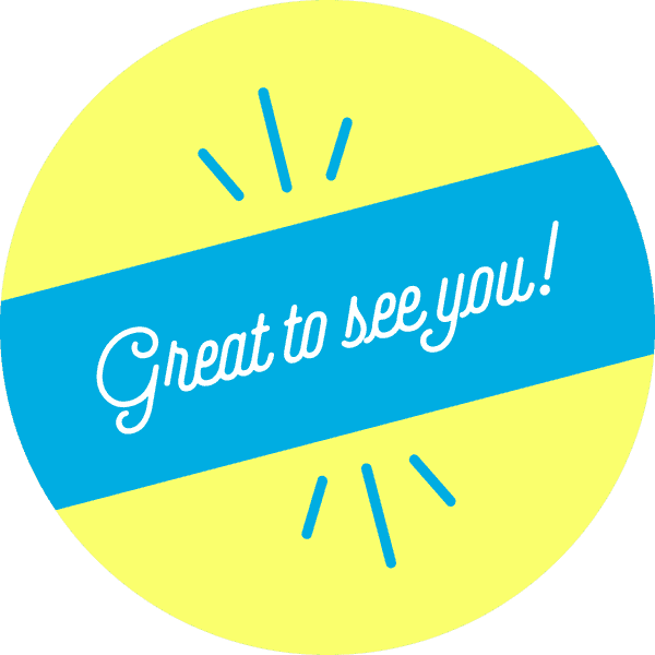 Great to See You Script Set Business Reopening Floor Decal