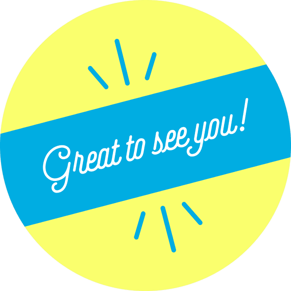 Great to See You Script Set Business Reopening Floor Decal