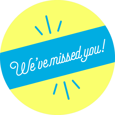We've Missed You Script Set Business Reopening Floor Decal