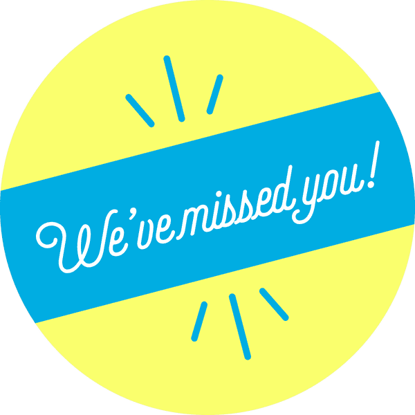 We've Missed You Script Set Business Reopening Floor Decal