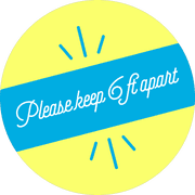 Please Keep 6 Feet Apart Script Set Business Reopening Floor Decal