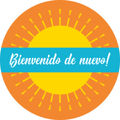 Welcome Back Spanish Set Business Reopening Floor Decal