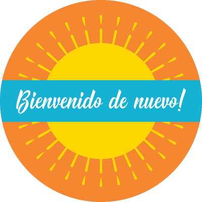 Welcome Back Spanish Set Business Reopening Floor Decal