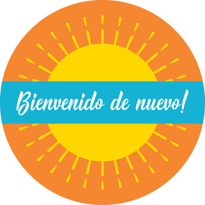 Welcome Back Spanish Set Business Reopening Floor Decal