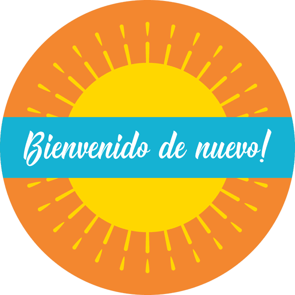 Welcome Back Spanish Set Business Reopening Floor Decal