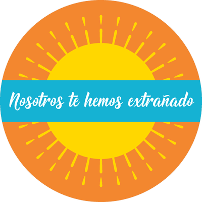 We've Missed You Spanish Set Business Reopening Floor Decal