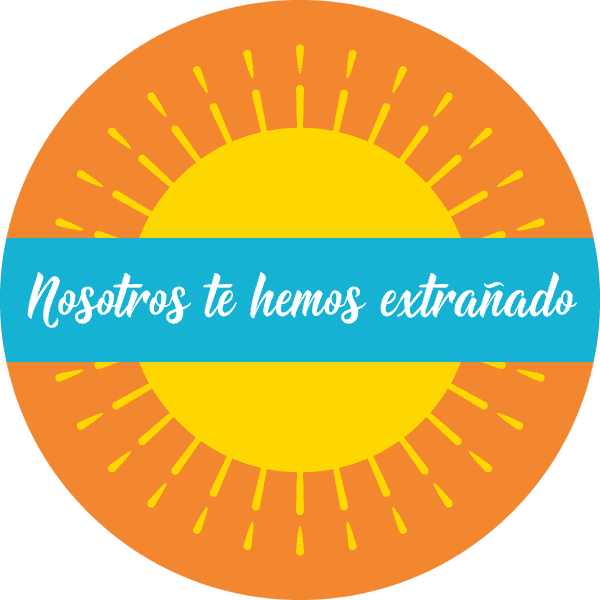 We've Missed You Spanish Set Business Reopening Floor Decal