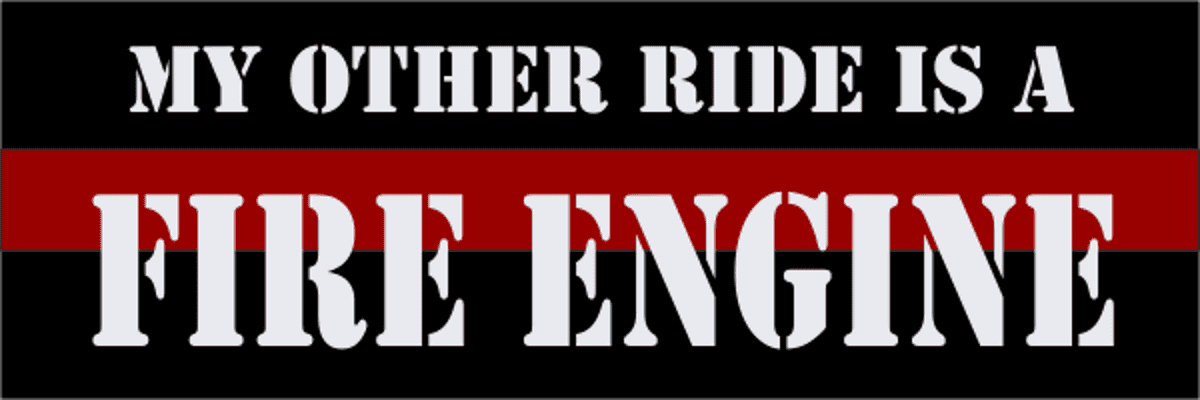 Fire Engine Bumper Sticker