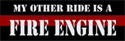 Fire Engine Bumper Sticker