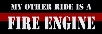 Fire Engine Bumper Sticker